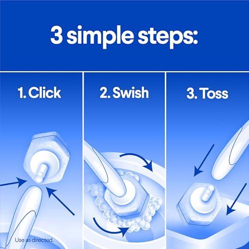 Clorox ToiletWand Disposable Toilet Cleaning System, Spring Cleaning Essential, ToiletWand, Storage Caddy, and 16 Disinfecting ToiletWand Scrubbing Pad Refills thumbnail 5