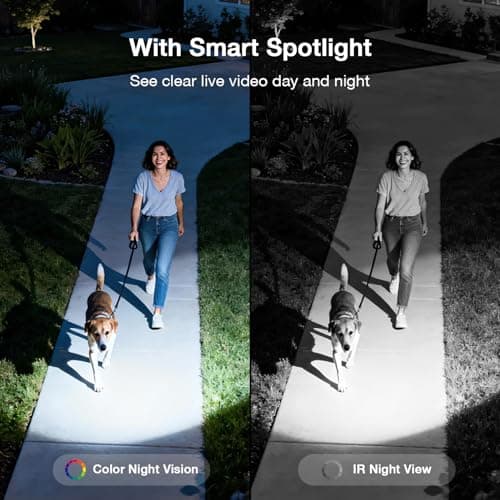 ELYSOO Solar Security Cameras Wireless Outdoor, 64GB Local Storage Included, 2K/4MP Home Security Camera System, 4-Cam Kit, 2.4G & 5GHz WiFi, PIR Motion Detection, 360° View thumbnail 7