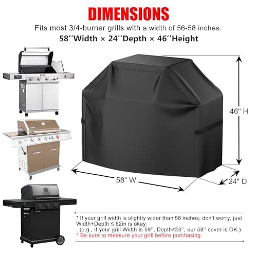 Miniatura de Cubierta Protectora para Asador 58" Uso Rudo, Impermeable y Anti-UV 2