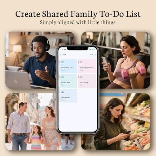 Miniatura de BSIMB 10.1 Inch Digital Calendar - Chore Chart, Meal Planner, Rewards System, Photo Display, Smart Electronic Calendar Touchscreen Interactive Display for Family Schedules Seamless 5
