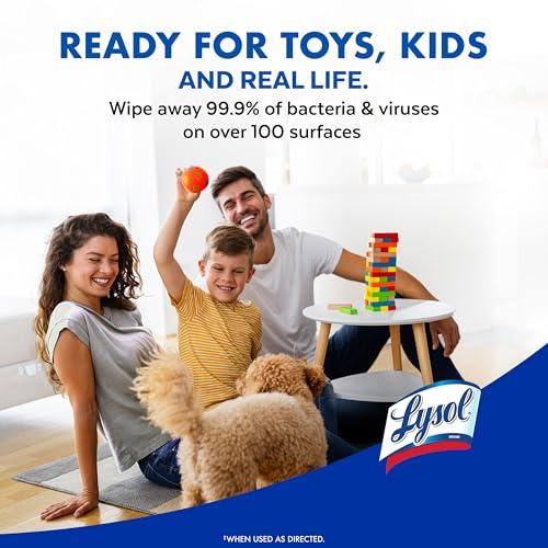 Lysol Disinfecting Wipes Bundle, Home Apartment Dorm Room Essentials and Cleaning Supplies, All Purpose Cleaner, Multi-surface Cleaning Wipes, Multi-Scent Sanitizing Wipes Bundle, 