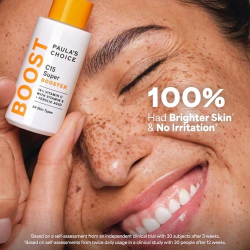 Paula's Choice BOOST C15 Super Booster, 15% Vitamin C Serum for Face, Face Serum with Vitamin E & Ferulic Acid for Discoloration & Glow, Fragrance-Free, 0.67 Fl Oz thumbnail 5