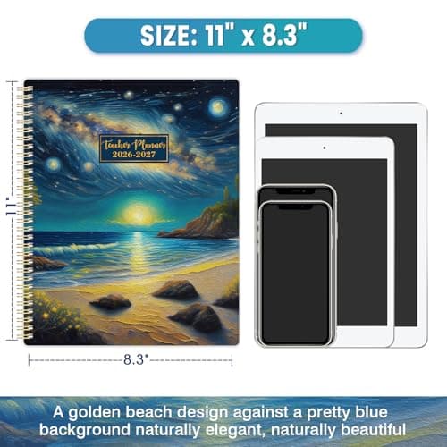 Teacher Planner 2026-2027 - Teacher Lesson Planner 2026-2027, 9" x 11", Jul.2026 - Jun.2027, Weekly & Monthly Lesson Plan Book for Teachers with Back pocket, Colorful Tabs thumbnail 9