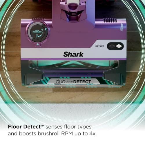 Shark PowerDetect Corded Stick Vacuum, HEPA, Pet Hair, Purple, HZ4001AMZ