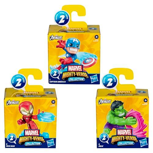 Marvel Avengers Mighty-Verse Collection Series 1 Multipack, Collectible 2.5-Inch-Scale (6 cm) Action Figure Set, Super Hero Toys, Kids Ages 4 and Up (Amazon Exclusive) thumbnail 3