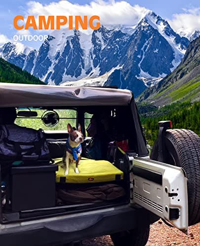 Gaialoop 3 Inch Memory Foam Camping Mattress, Dual Layer Thick Sleeping Camp Pad for Car Tent Cot, Roll-Up Portable Glamping Floor Bed for Guests Sleepover[Kid: 62 * 23 * 3"] thumbnail 4