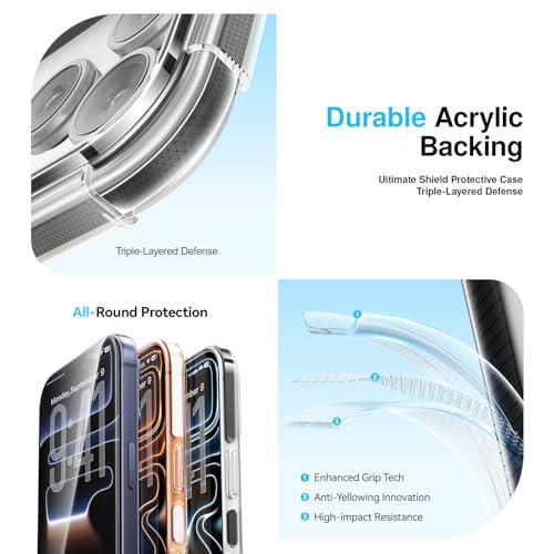 Miniatura de Funda Magnética MagSafe SMARTDEVIL para iPhone 17 Pro Max, Antigolpes Transparente con 2 Micas y Antiamarilleo - Negro 6