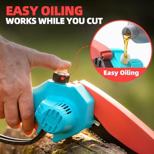 Miniatura de Brushless Mini Chainsaw Cordless 6 Inch, Small Handheld Electric Chain Saw 5