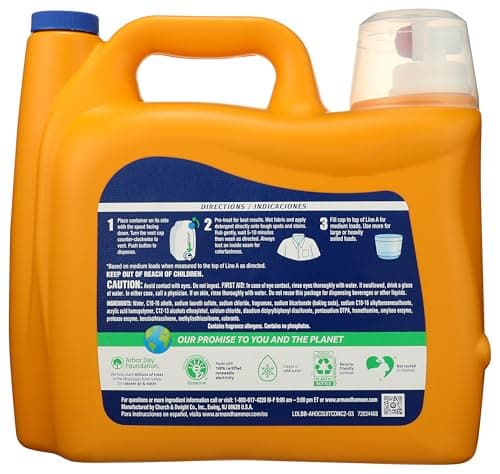 ARM & HAMMER Plus OxiClean with Odor Blasters Liquid Laundry Detergent thumbnail 2
