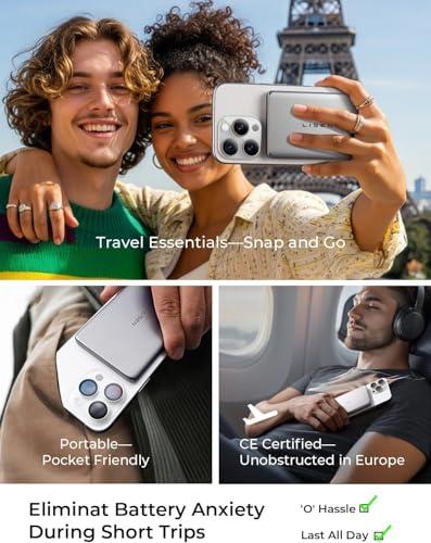 Miniatura de Power Bank LISEN Qi2 MagSafe 15W Ultra Delgado, Carga Rápida 5000mAh 8