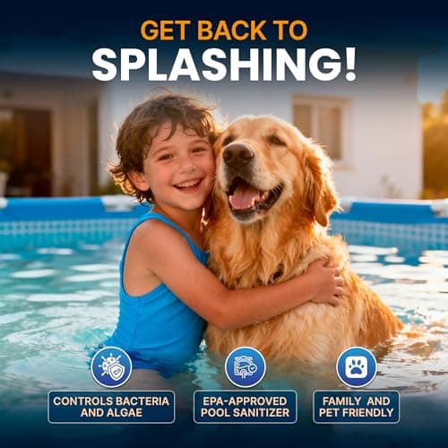 Pastillas de Cloro Pool Shark para Albercas | 3 Pulgadas, 25 Lbs | 90% Cloro Activo, Disolución Lenta