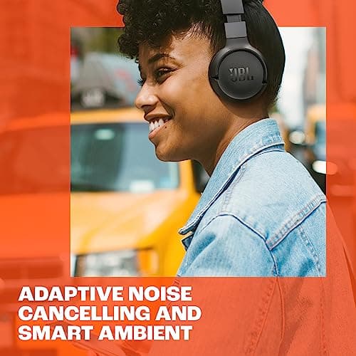 JBL Tune 670NC - Adaptive Noise Cancelling with Smart Ambient Wireless On-Ear Headphones, Up to 70H Battery Life with Speed Charge, Lightweight, Comfortable and Foldable Design (Bl thumbnail 3