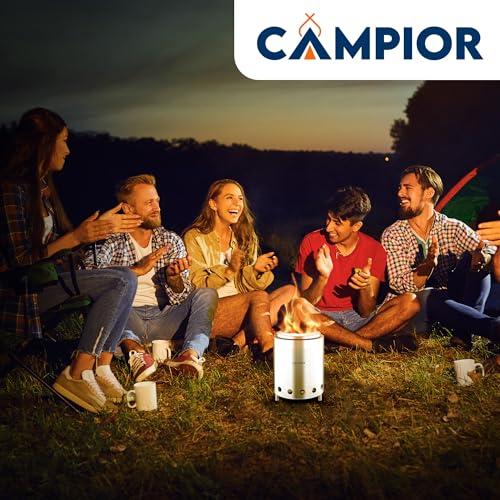 Miniatura de Estufa Fogata Portátil Campior Sin Humo de Acero Inoxidable 7
