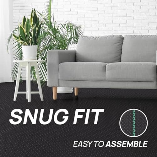 Yes4All EVA Interlocking Mats, Puzzle Floor Tiles, Foam Floor Padding with Border for Furniture, Home Space, Living Room, Garage 24 SQFT thumbnail 5