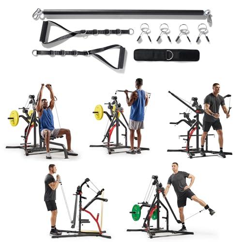 Sunny Health & Fitness Multifunctional All in One Pully Cable Home Gym – Complete Functional Trainer Compact Workout System SF-HG92401 thumbnail 7