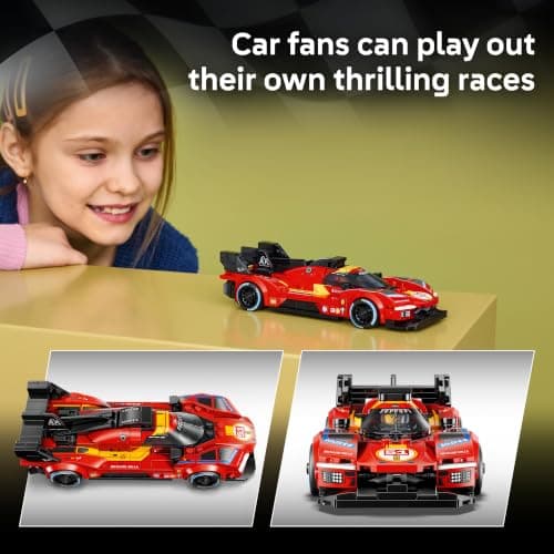 LEGO Speed Champions Ferrari 499P 77261 | Building Toy for Boys & Girls, Ages 9+, Detailed Toy Car for Kids, Play or Display Model, 329 pieces, Gift for Birthdays thumbnail 3