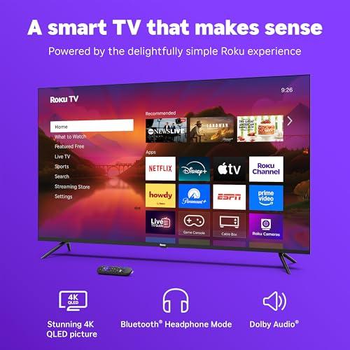 Roku Smart TV 2025 – 55-Inch Select Series, 4K HDR TV – Roku TV with Enhanced Voice Remote – Flat Screen LED Television with Wi-Fi for Streaming Live Local News, Sports, Family Ent thumbnail 3