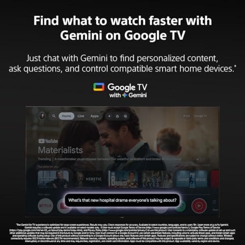 Sony 100 Inch BRAVIA 3 II LED 4K HDR Smart Google TV with Gemini K100XR30M2