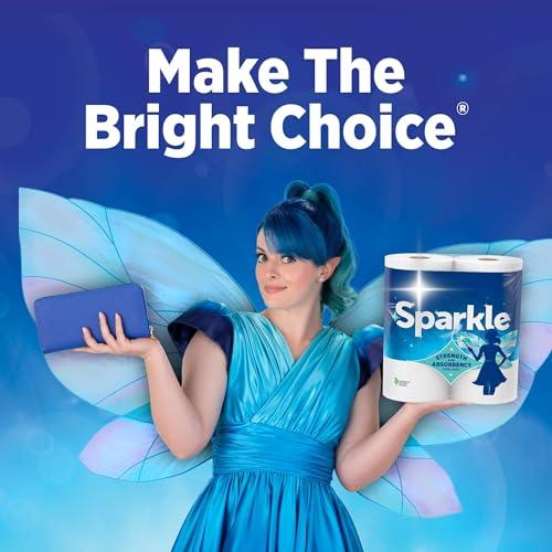 Sparkle Tear-A-Square Paper Towels, 12 Double Rolls - Strong 2-Ply Towels for Kitchen Cleanup and Everyday Messes thumbnail 3