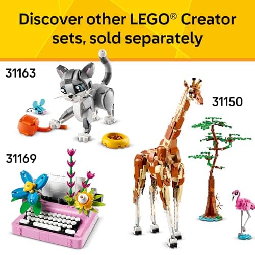 Miniatura de LEGO Creator 3 en 1 Familia de Pandas Animales Salvajes - Kit de Construcción 31165 7
