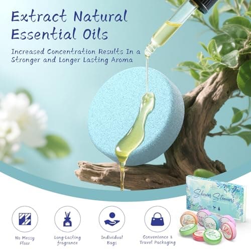 HFHO Shower Steamers Aromatherapy 8 Pack Natural Essential Oils Home Spa thumbnail 3