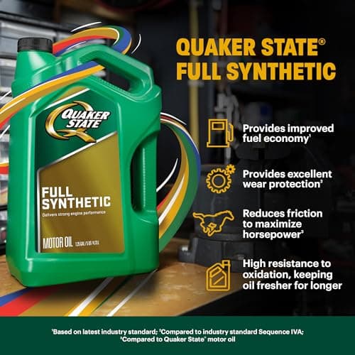 Quaker State Full Synthetic 0W-20 Motor Oil, 5 Quart