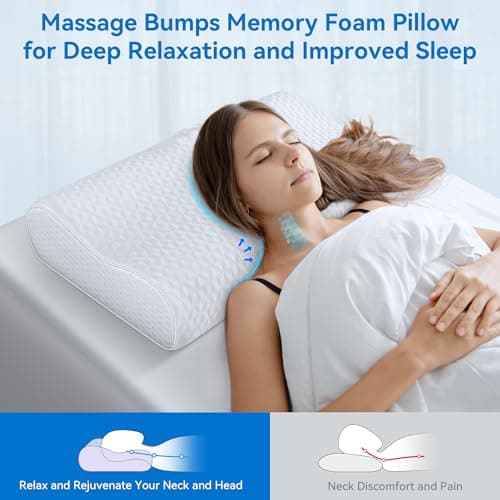 Almohada Cervical Zibroges Queen Ajustable - Memory Foam para Alivio del Dolor y Sueño Fresco