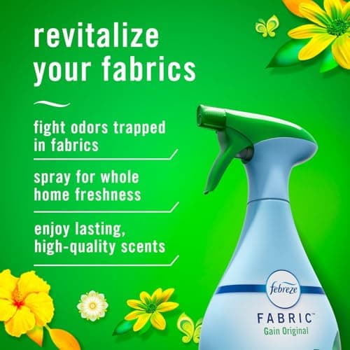 Febreze Fabric Spray Air Freshener, Odor-Fighting Fabric Refresher, Sneaker Balls Alternative, Couch Cleaner, Linen Spray, Multi-Use, Gain Original Scent, 23.6 fl oz (Pack of 2) thumbnail 2