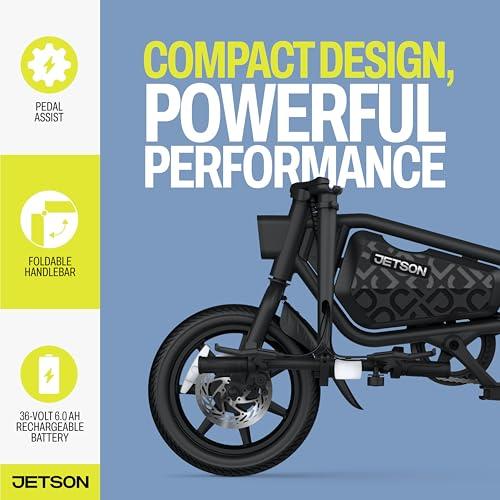 Jetson Bolt Pro Max Electric Bike, Portable Electric Bike with Carry Handles, Folding Design, and Twist Throttle, Up to 15.5 Mph, 14-Inch Tires, Age 12+ thumbnail 5
