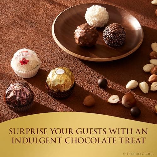 Ferrero Collection, Premium Assorted, Hazelnut, Dark Chocolate and Coconut, 48 Count Premium Treats, 6.1 oz