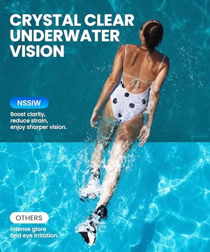 NSSIW Swim Goggles, Anti-Fog UV 180°Clear View Swimming Goggles, 3 Pack Goggles Swimming Adult Men Women Youth thumbnail 7