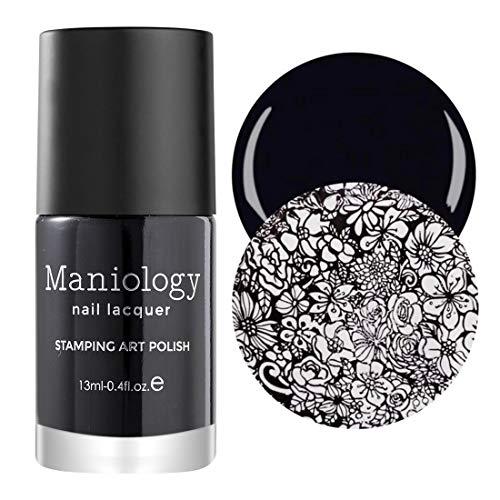 Maniology Essentials Primary Stamping Polish Set | 6-Piece Basic Nail Art Colors Collection (Silver, Gold, Dark Blue, Red, White, Black) – 13ml Bottles for Creative Nail Art Design thumbnail 7