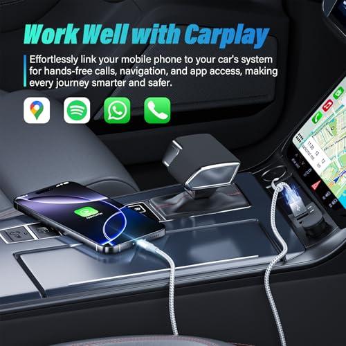 SwaggWood Car Carplay for iPhone 17/16/15 Charger Cord 2Pack [3FT+6FT] Charging Cord,USB A to USB C Charging Cable for CarPlay USBC Cord for iPad Pro 12.9/11, Air 5th/4th Gen thumbnail 3