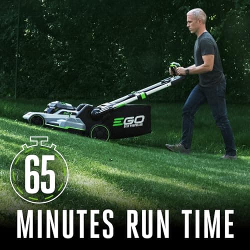 EGO Power+ Electric Lawn Mower, Self-Propelled Cordless with Touch Drive, Includes (2) 56V 4.0Ah Batteries and Rapid Charger – LM2122SP-2 thumbnail 5