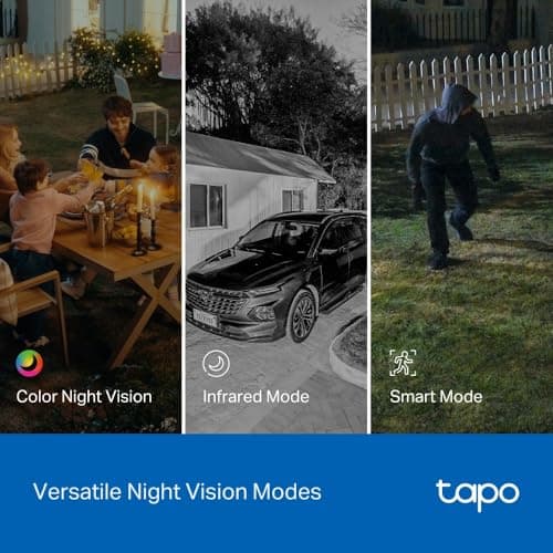 Tapo 2K Indoor/Outdoor Dual Lens Pan/Tilt Wired Security Camera - 125° Wide-Angle View + 6mm Zoom, Motion Track, Person/Vehicle Detection, Local Storage or Optional Cloud, C246D thumbnail 10