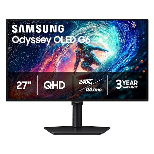 Monitor Gaming Samsung 27" Odyssey OLED G6 (G61SH) QD-OLED QHD (1440P)