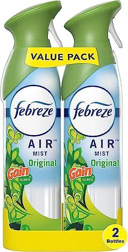 Febreze Air Mist Desodorante Ambiental Gain Original (2 Latas de 8.8oz)