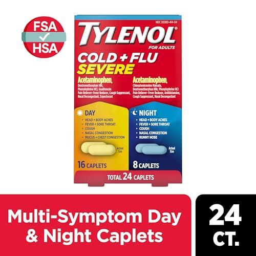 Miniatura de Tylenol Resfriado + Gripe Severo Día y Noche, Alivio Multísíntomas, 24 cápsulas 4
