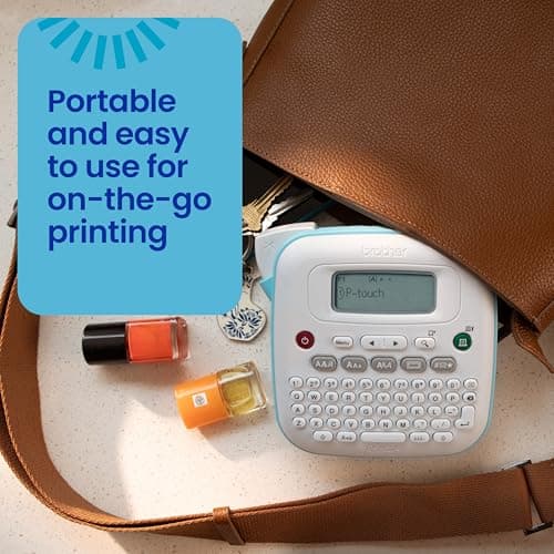 Brother P-Touch PT-N20 Personal Desktop Label Maker, Portable, Handheld and Prints, P-Touch Btag ~½” (12mm) Wide Color Personalized Label Tapes thumbnail 5