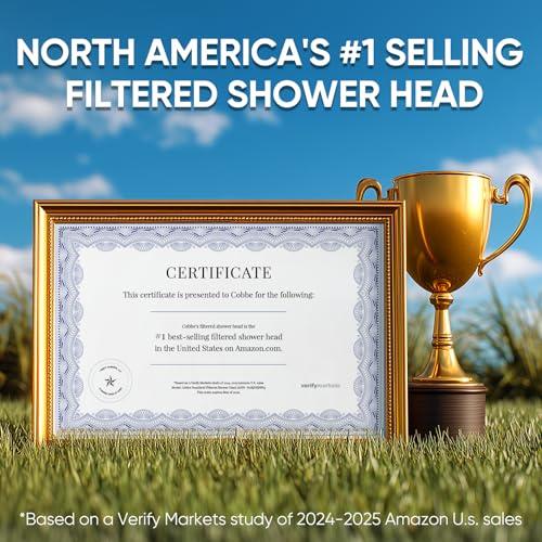 Miniatura de Regadera Filtrada Cobbe Alta Presión con Ducha de Mano, 7 Modos y Filtros para Agua Dura 8