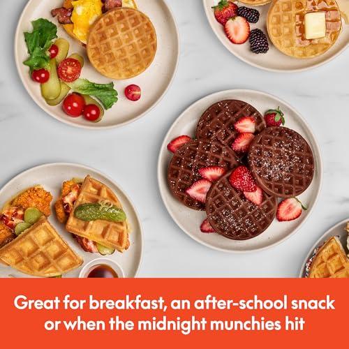bella Snack-n-Store Mini Waffle Maker, EverGood™ Ceramic Nonstick Coating, Cord Wrap, Ready Indicator Light & Cool Touch Handles, Stackable Design & Customizable Plates, 350 Watt,  thumbnail 6