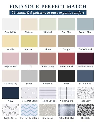 LANE LINEN Eco Friendly 100% Organic Cotton Queen Sheet Set, Soft & Comfy Fully Elasticized 15" Deep Pocket Bed Sheets, Low Pill Naturally Cooling Machine Wash Sábanas Queen- White