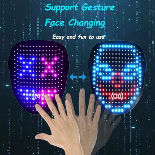 Miniatura de Máscara LED JDBMAOYE con Sensor de Movimiento para Chavos 2