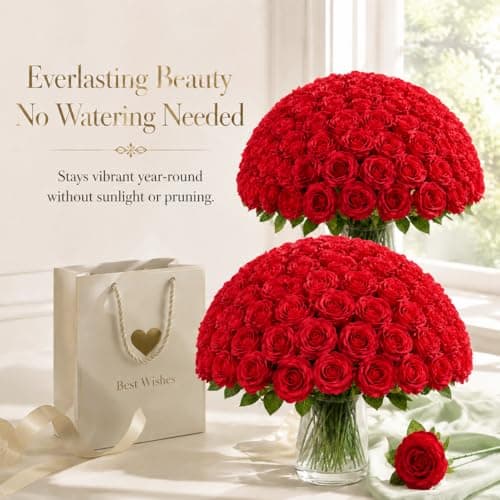 102 Rosas Artificiales Blancas a Granel LetuoClips