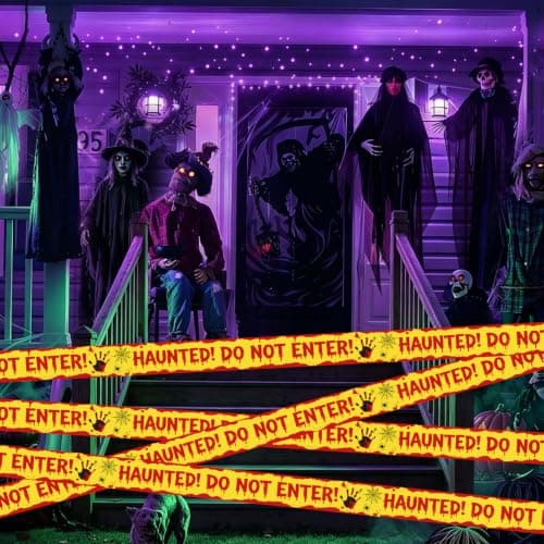 Miniatura de Cinta Adhesiva de Precaución para Halloween 7