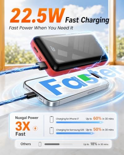 Miniatura de Power Bank 50000mAh: Carga Rápida 22.5W USB-C 3