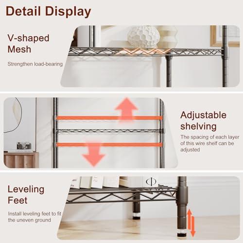 Miniatura de Anaquel Metálico BestOffice 4 Niveles Ajustables Uso Rudo (1000 lbs) 5