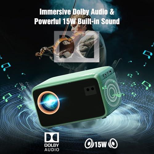 TMY 4K Projector with WiFi Bluetooth, Compatible with Netflix/Prime Video/YouTube, Outdoor Portable Home Theater Movie Projector, Smart Projector for Indoor Outdoor Movies, Gaming  thumbnail 5