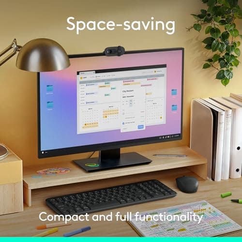 Teclado Inalámbrico Bluetooth Logitech K250 Compacto con Teclado Numérico, Grafito (Como Nuevo)