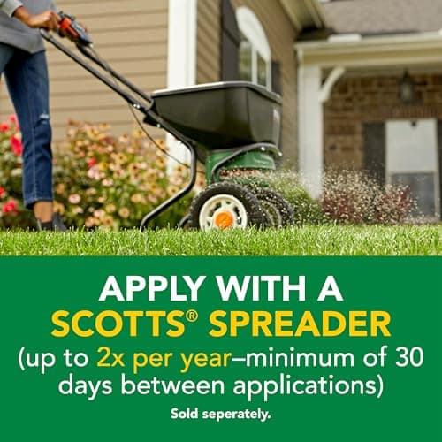 Scotts Turf Builder Weed and Feed5 - Weed Killer Plus Lawn Fertilizer, Lawn Weed Killer, Controls Dandelion and Clover, Grass Fertilizer for Up to 4,000 sq. ft., 11.32 lb. thumbnail 5